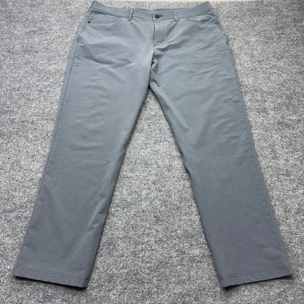 Public Rec Mens All Day Every Day 5-Pocket Straight Pants Grey 38x32 Stretch